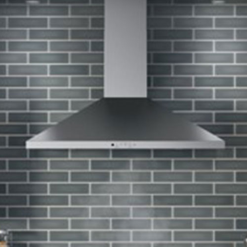 GE 36” Wall-Mount Pyramid Chimney Hood. Boise 23: Kitchen Fixtures & Finishes